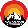 Alag Aasmaan Travel Cafe logo