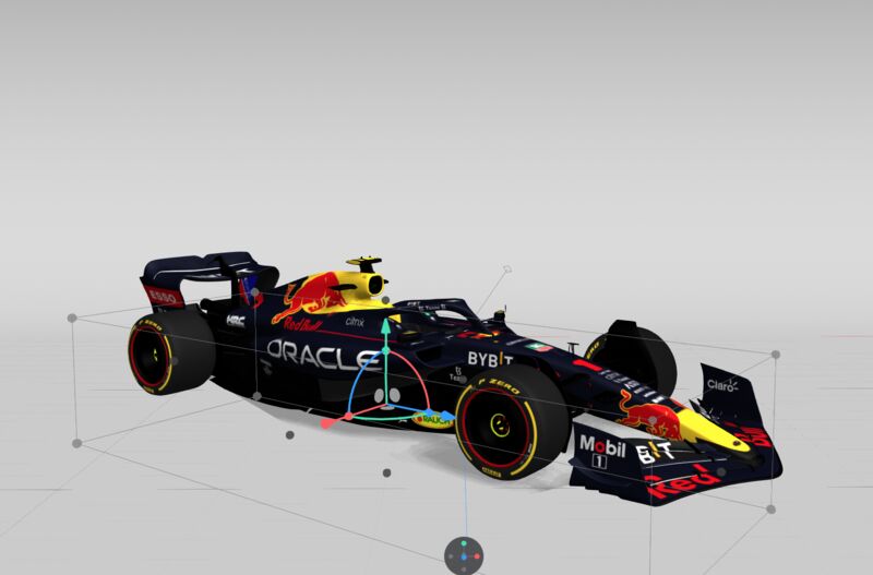 Spline Testing F1 car