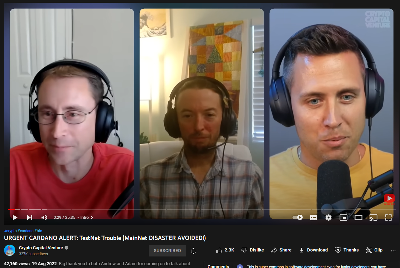 The avatar image for URGENT CARDANO ALERT: TestNet Trouble (MainNet DISASTER AVOIDED!)