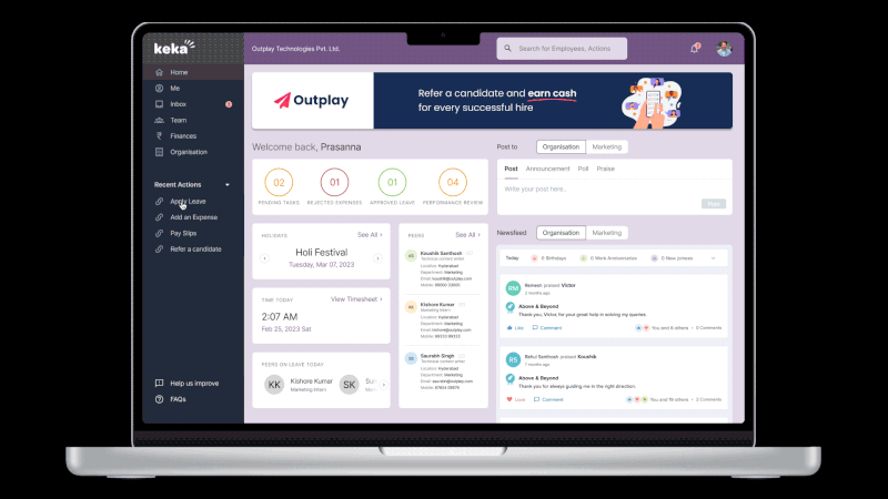 The image shows the newly improved home screen of a SAAS product, with a sleek and modern design that emphasizes ease of use and simplicity. The interface features clear and concise labeling, allowing users to quickly navigate to the various tools and features of the product.